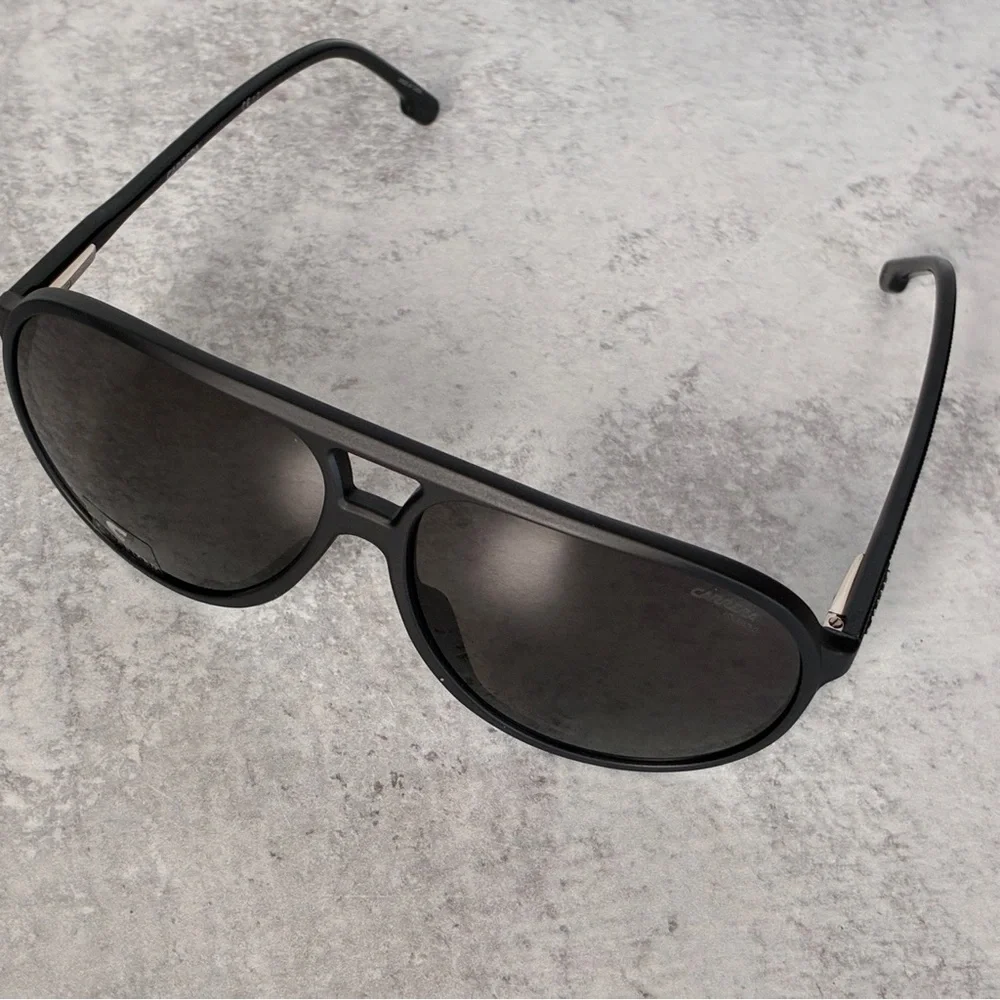 Carrera Men's Black Frame Sunglasses with Dark Lenses
